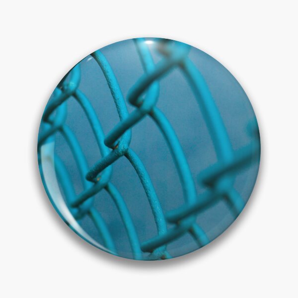 Item preview, Blue Chainlink Fence designed and sold by Tim McGuire Fine Art.