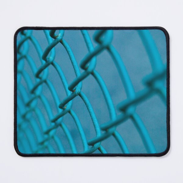 Item preview, Blue Chainlink Fence designed and sold by Tim McGuire Fine Art.