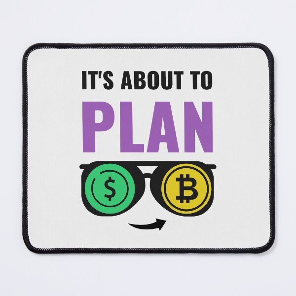 Item preview, It's about to plan B: Crypto Investment Print designed and sold by cabana.space.