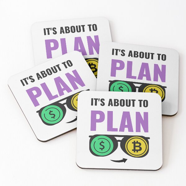 Item preview, It's about to plan B: Crypto Investment Print designed and sold by cabana.space.