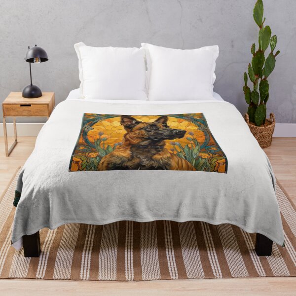 Item preview, Art nouveau Belgian Malinois designed and sold by MendaciousMina.