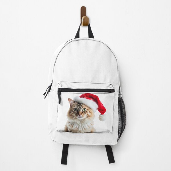 Item preview, Funny Turkish Van cat wearing Christmas hat designed and sold by LazyOwlStore.
