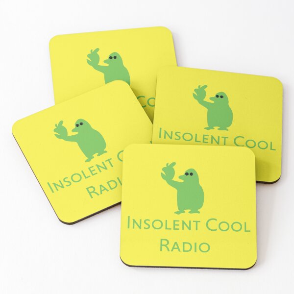 Item preview, Insolent Cool Radio Text Logo in Yellow designed and sold by InsolentCool.