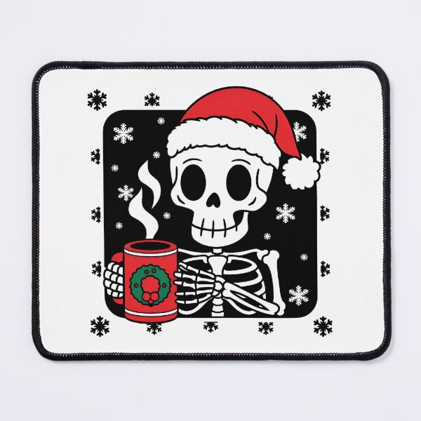 Item preview, Christmas Skeleton Drinking Coffee designed and sold by SRXTees.