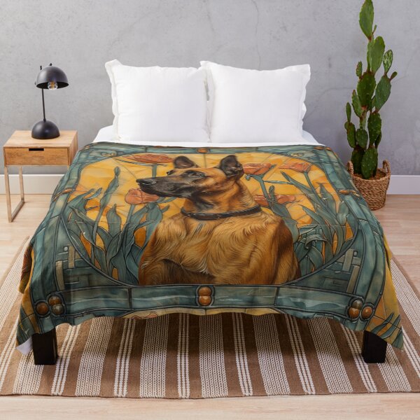 Item preview, Art nouveau Belgian Malinois designed and sold by MendaciousMina.