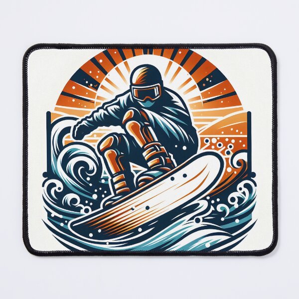Item preview, surfing wave in ocean enjoying holidays designed and sold by vectorillus.