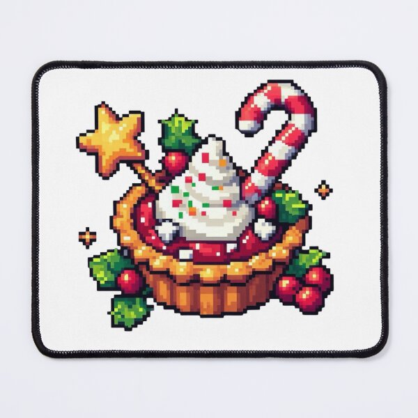 Item preview, Christmas cake, Pixel Art, Snowman, dessert, delicious food, Santa Claus, winter season, home sweet home, foodies, christmas holiday designed and sold by Sugar Wisdom .