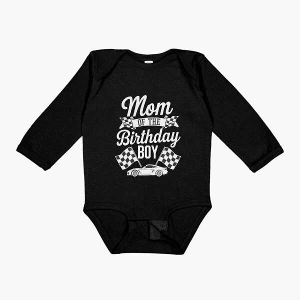 Item preview, Mom Of The Birthday Boy Race Car Black and White designed and sold by clothesy7.