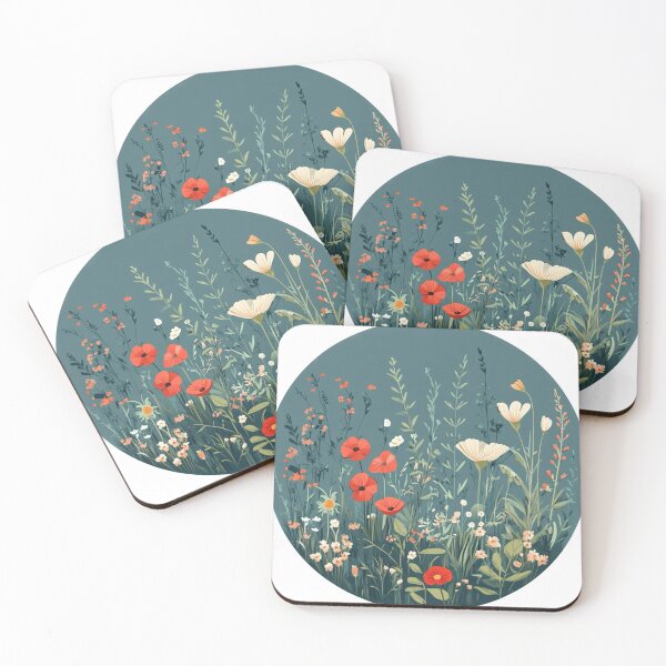 Item preview, A circle of wild flowers  designed and sold by HardysHouse.
