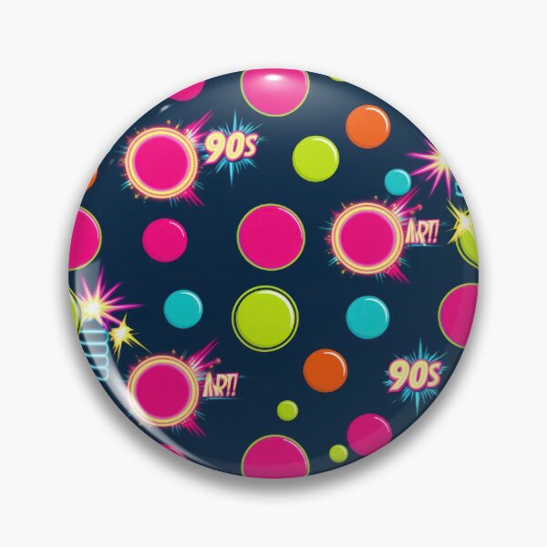 Item preview, neon Retro Colored circles pattern 90s arcade,Vintage Posters,vintage 90s designed and sold by Expressions-Sel.