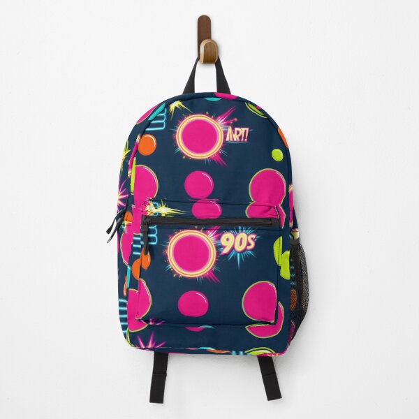 Item preview, neon Retro Colored circles pattern 90s arcade,Vintage Posters,vintage 90s designed and sold by Expressions-Sel.