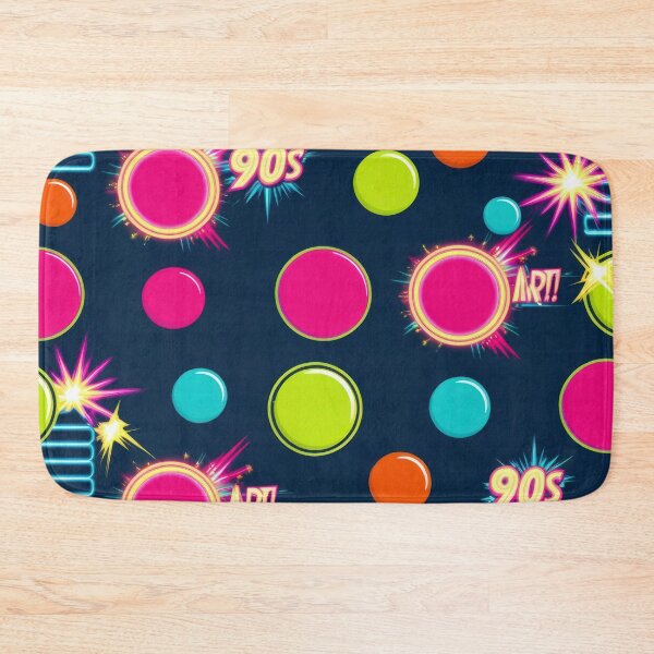 Item preview, neon Retro Colored circles pattern 90s arcade,Vintage Posters,vintage 90s designed and sold by Expressions-Sel.