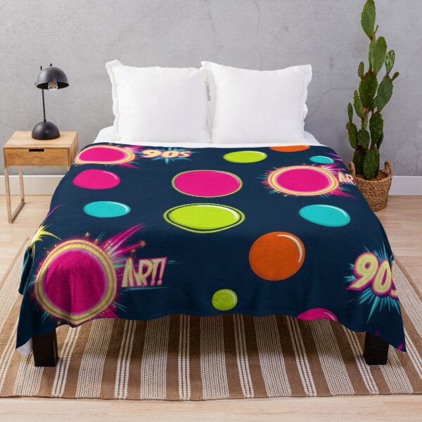Item preview, neon Retro Colored circles pattern 90s arcade,Vintage Posters,vintage 90s designed and sold by Expressions-Sel.