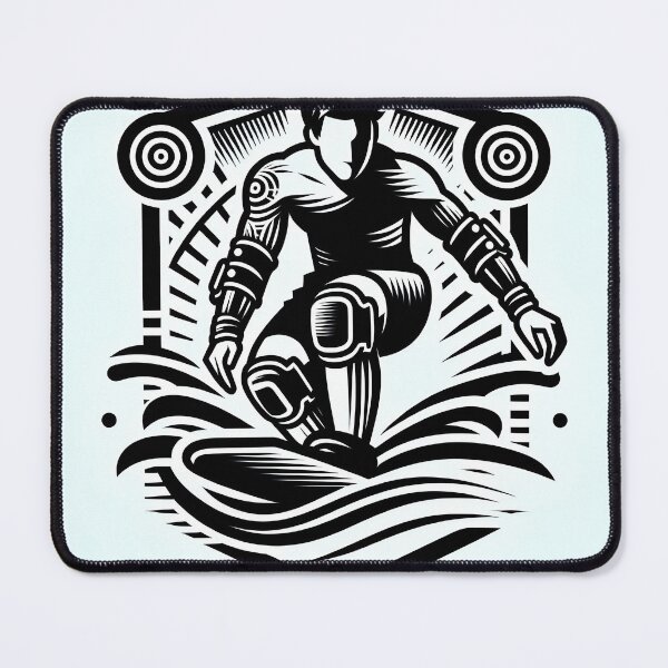 Item preview, surfing wave in ocean enjoying holidays designed and sold by vectorillus.