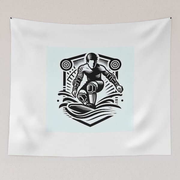 Item preview, surfing wave in ocean enjoying holidays designed and sold by vectorillus.