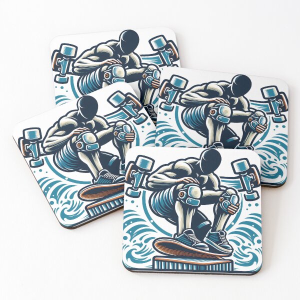 Item preview, surfing wave in ocean enjoying holidays designed and sold by vectorillus.