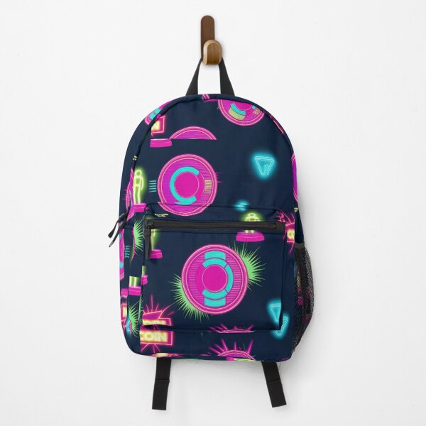 Item preview, neon Retro Pink Coins pattern 90s arcade,Vintage Posters,vintage 90s designed and sold by Expressions-Sel.