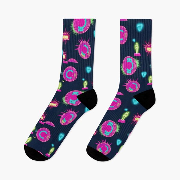 Item preview, neon Retro Pink Coins pattern 90s arcade,Vintage Posters,vintage 90s designed and sold by Expressions-Sel.