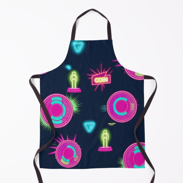 Item preview, neon Retro Pink Coins pattern 90s arcade,Vintage Posters,vintage 90s designed and sold by Expressions-Sel.