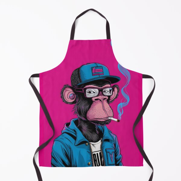 Item preview, Hipster Geek Smoking Monkey designed and sold by Georgiale.