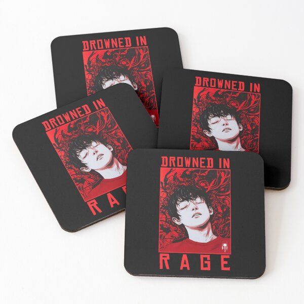 Item preview, Drowned in Rage – Horror manga anime designed and sold by ForsakenFrames.