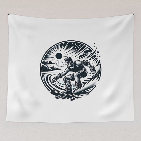 Item preview, surfing wave in ocean enjoying holidays designed and sold by vectorillus.