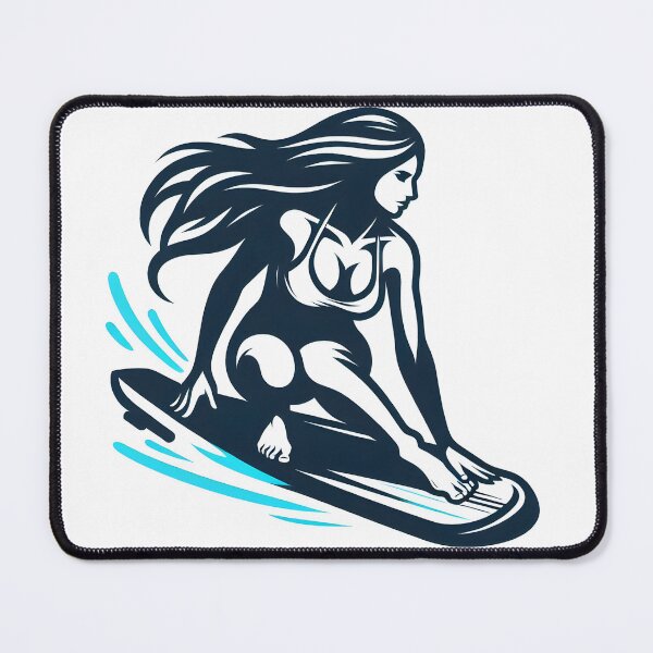 Item preview, surfing wave in ocean enjoying holidays designed and sold by vectorillus.
