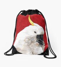 Sulphur Crested Cockatoo Drawstring Bag