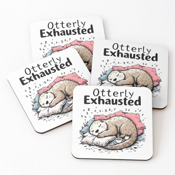 Item preview, Otterly Exhausted designed and sold by NewArtWave.