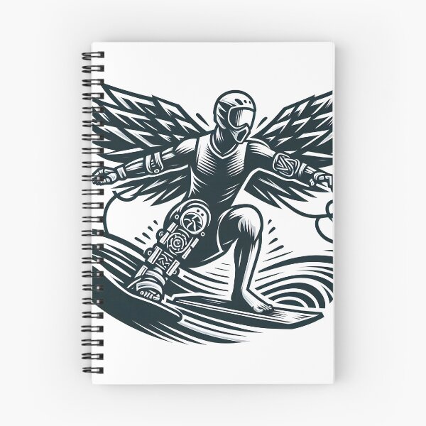 Item preview, surfing wave in ocean enjoying holidays designed and sold by vectorillus.