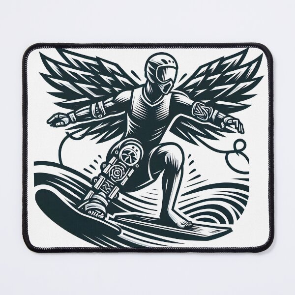 Item preview, surfing wave in ocean enjoying holidays designed and sold by vectorillus.