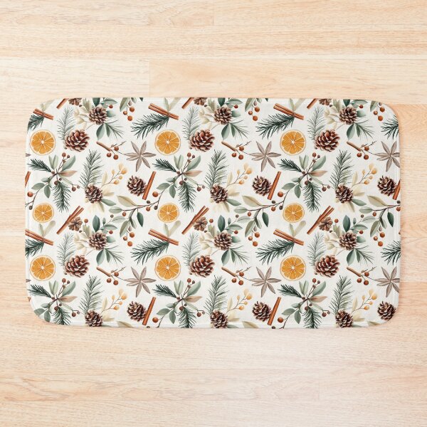 Item preview, Seamless Winter Citrus and Spice Aromatic Holiday Pattern designed and sold by Craftifik ..