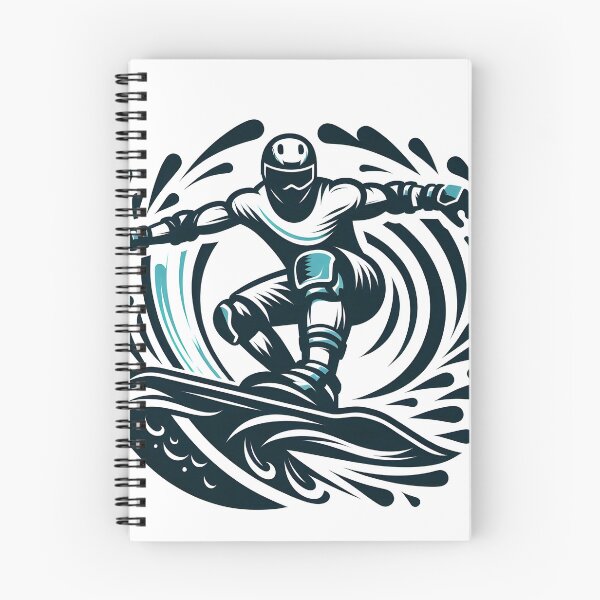 Item preview, surfing wave in ocean enjoying holidays designed and sold by vectorillus.