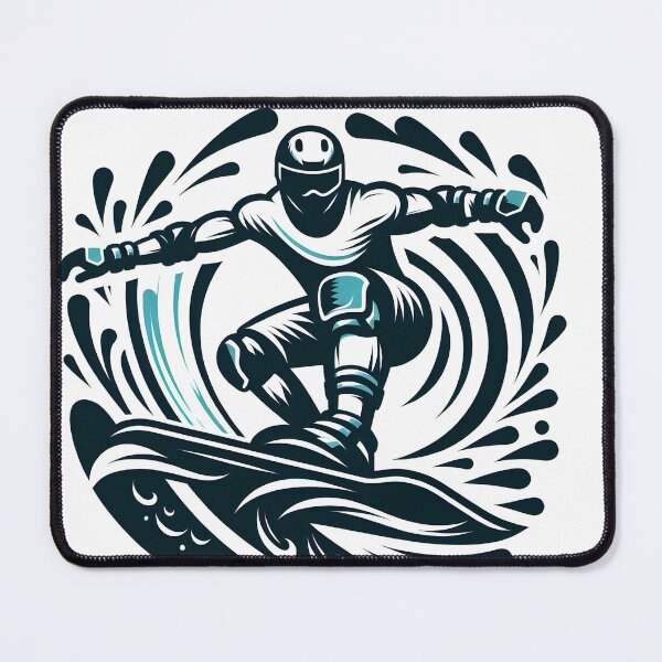 Item preview, surfing wave in ocean enjoying holidays designed and sold by vectorillus.