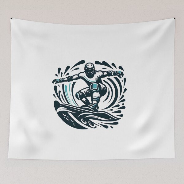 Item preview, surfing wave in ocean enjoying holidays designed and sold by vectorillus.