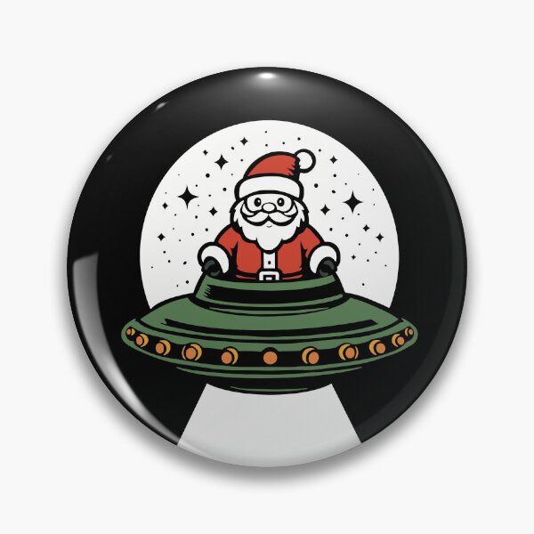 Item preview, Christmas Santa UFO designed and sold by ChunkByChunk.