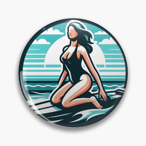 Item preview, surfing wave in ocean enjoying holidays designed and sold by vectorillus.