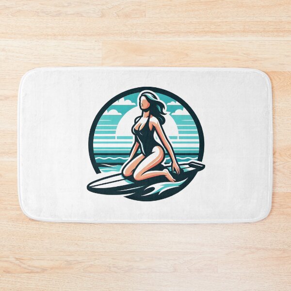 Item preview, surfing wave in ocean enjoying holidays designed and sold by vectorillus.