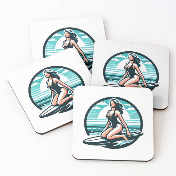 Item preview, surfing wave in ocean enjoying holidays designed and sold by vectorillus.