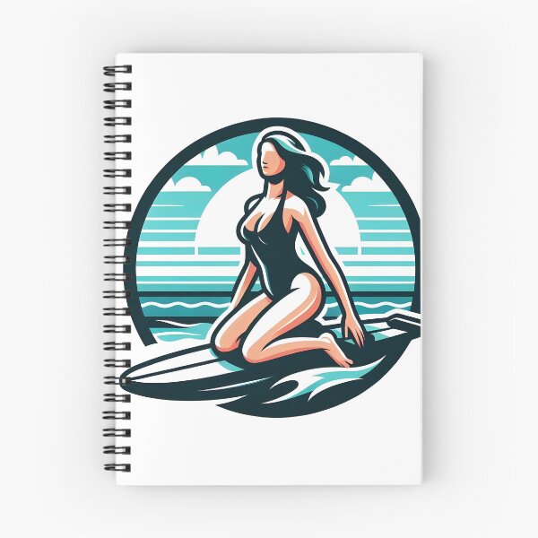 Item preview, surfing wave in ocean enjoying holidays designed and sold by vectorillus.