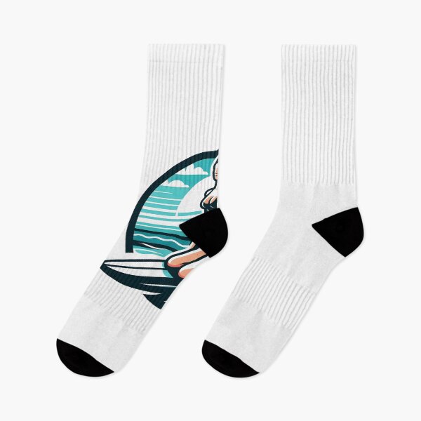 Item preview, surfing wave in ocean enjoying holidays designed and sold by vectorillus.