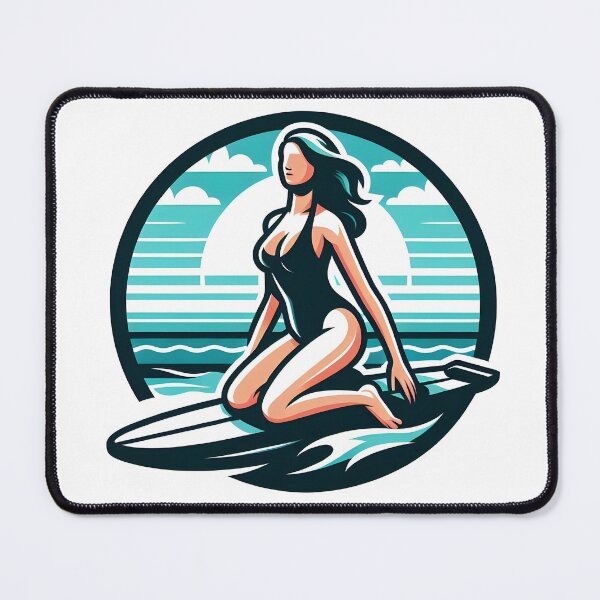 Item preview, surfing wave in ocean enjoying holidays designed and sold by vectorillus.