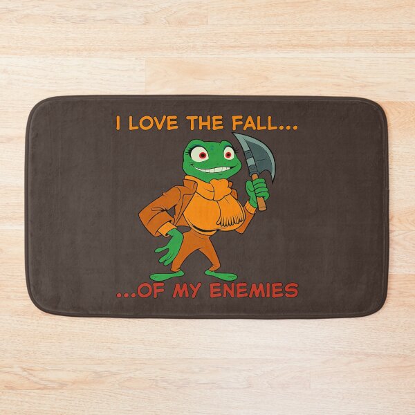 Item preview, I Love the Fall... of My Enemies – Busty Furry Frog with Axe designed and sold by BaxInke.