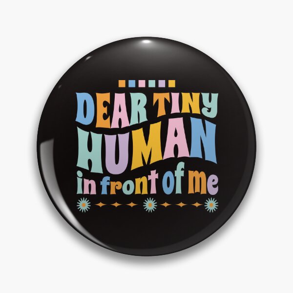 Item preview, Dear Tiny Human Retro Typography Art designed and sold by DrawHandArt.
