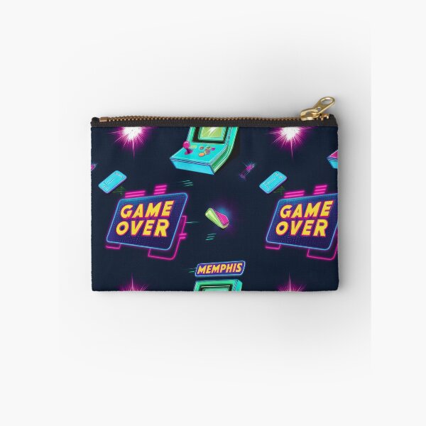 Item preview, neon Retro The game is over pattern on a dark background 90s arcade,Vintage Posters,vintage 90s designed and sold by Expressions-Sel.
