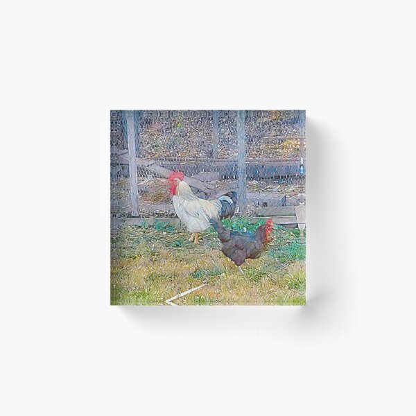 Item preview, chicken and roster designed and sold by Nicholes  Dream Visions.