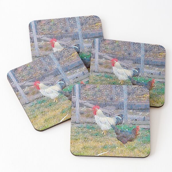 Item preview, chicken and roster designed and sold by Nicholes  Dream Visions.