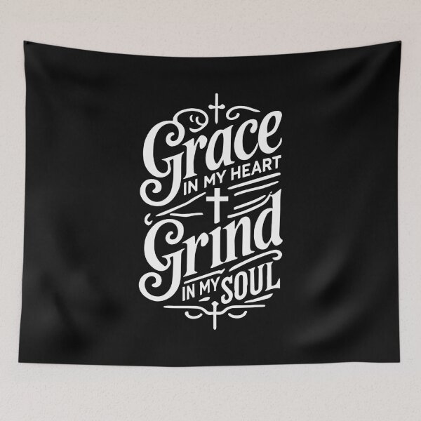 Item preview, Grace in My Heart, Grind in My Soul – Inspiring Faith-Based Motivational  designed and sold by chantastical.