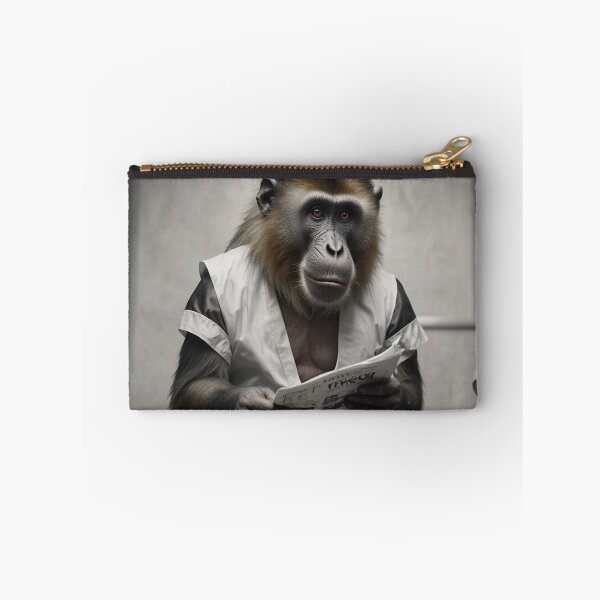 Item preview, Mandrill Reading Newspaper on Toilet designed and sold by vk09.