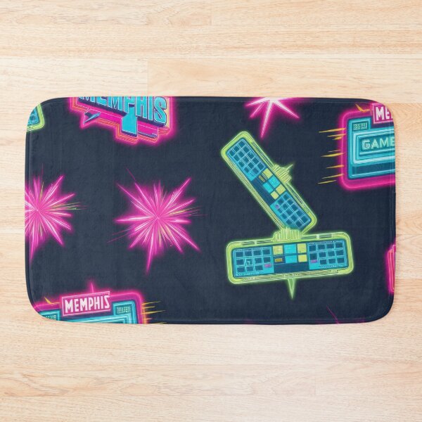 Item preview, neon game is over pattern on a dark background 90s arcade,Vintage Posters,vintage 90s designed and sold by Expressions-Sel.